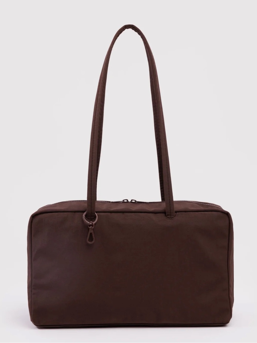 BAGGU Medium Nylon Bowler Bag In Coffee